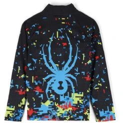 Spyder Toddler Mini Digital Zip T-Neck -Winter Kids Clothing Store fw23 spyder toddlerminidigitalziptneck digibug 2