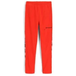 Spyder Youth Speed Fleece Pant -Winter Kids Clothing Store fw23 spyder youthspeedfleecepant volcano 1
