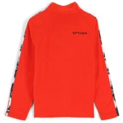 Spyder Youth Speed Fleece Zip T-Neck -Winter Kids Clothing Store fw23 spyder youthspeedfleeceziptneck volcano 2