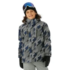 Boys Reign Jacket -Winter Kids Clothing Store fw23 sunice boysreignjacket spraypaintprint model1