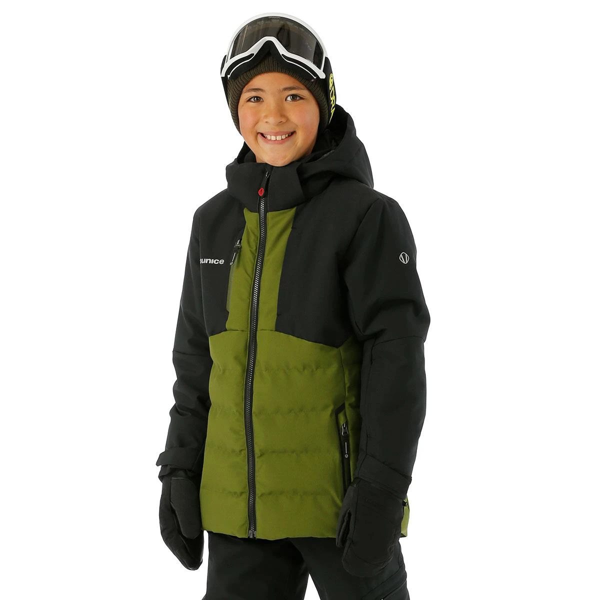 Boys William Jacket Boys William Jacket -Winter Kids Clothing Store fw23 sunice boyswilliamjacket armygreenblack model1