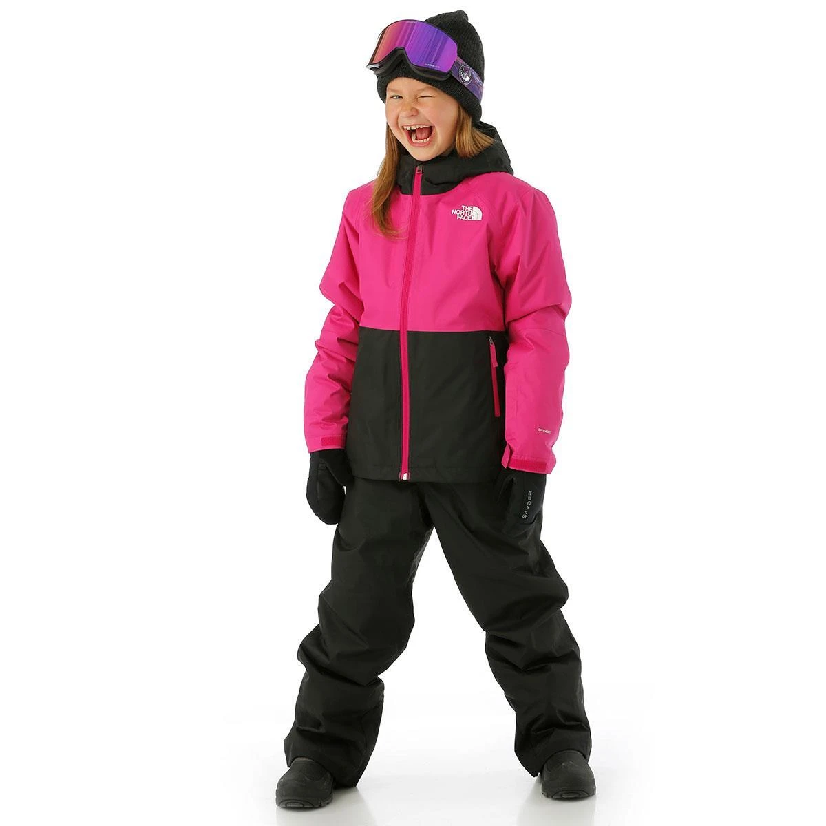 Girls Freedom Triclimate Jacket The North Face Girls Freedom Triclimate Jacket -Winter Kids Clothing Store fw23 tnf girlsfreedomtriclimatejacket fuchsiapink model2