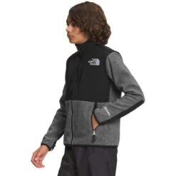 The North Face Teen Denali Jacket -Winter Kids Clothing Store fw23 tnf teendenalijacket mediumgreyheather 2