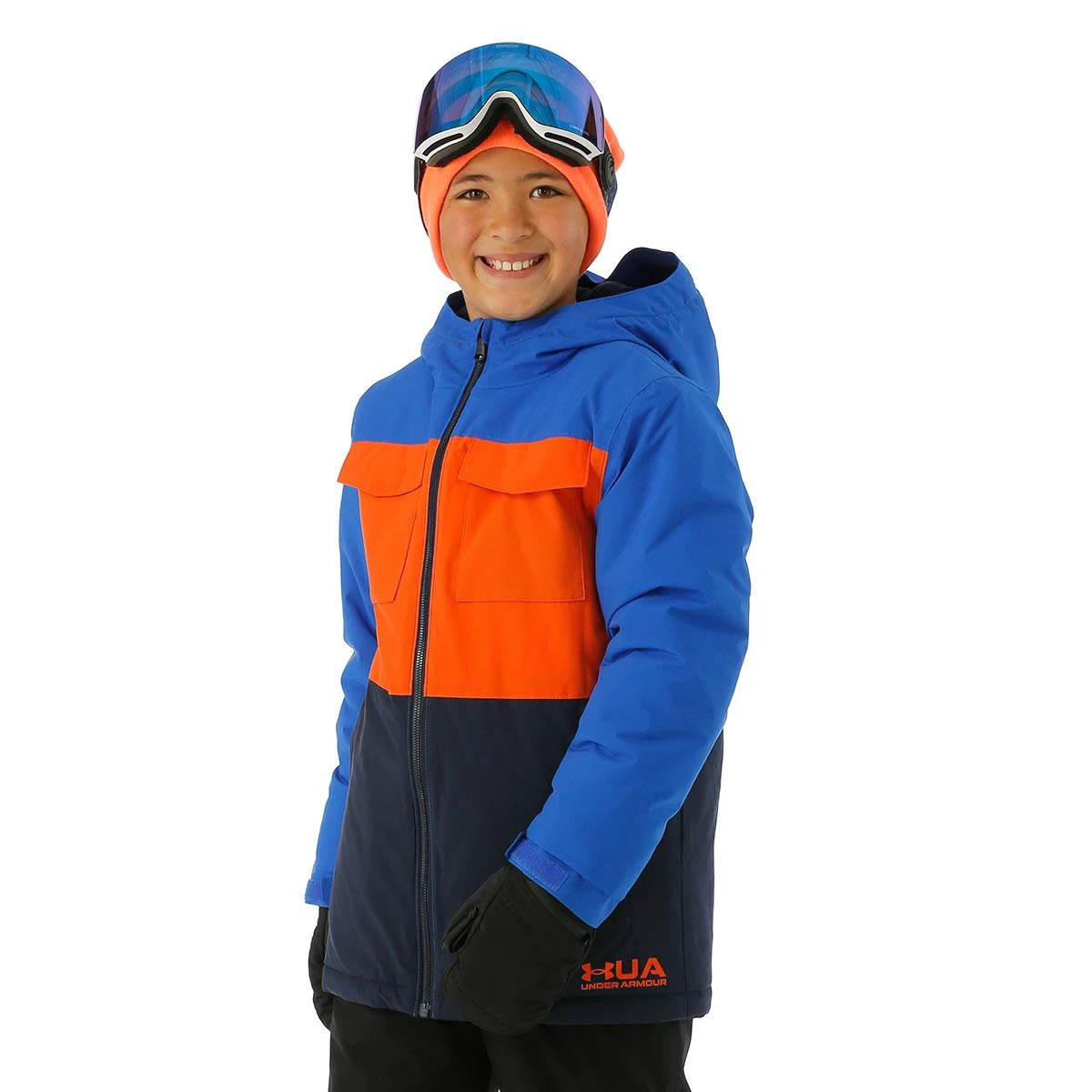 Boys Mahlon Jacket Under Armour Boys Mahlon Jacket -Winter Kids Clothing Store fw23 underarmour boysmahlonjacket versabluemidnightnavy model1