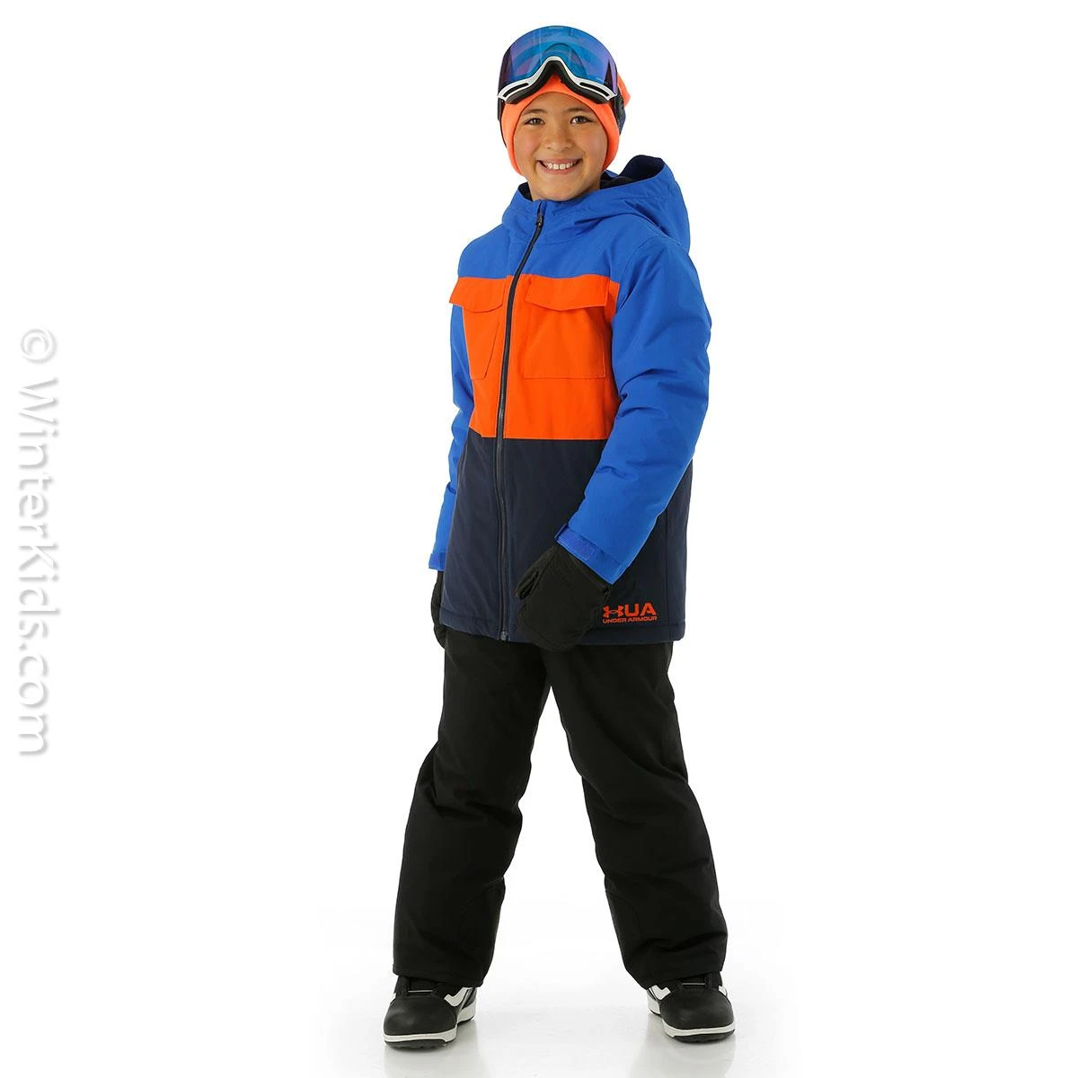 Boys Mahlon Jacket Under Armour Boys Mahlon Jacket -Winter Kids Clothing Store fw23 underarmour boysmahlonjacket versabluemidnightnavy model2