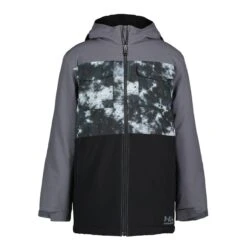 Under Armour Boys Print Mahlon Jacket -Winter Kids Clothing Store fw23 underarmour boysprintmahlonjacket pitchgray1
