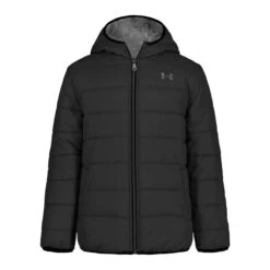 Under Armour Boys Rev Pronto Puffer Jacket -Winter Kids Clothing Store fw23 underarmour boysrevprontopufferjacket black3