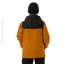 Volcom Boys Stone .91 Ins Jacket -Winter Kids Clothing Store fw23 volcom boysstone.91insjacket caramel model3
