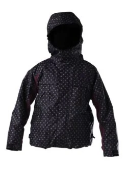 DC SHOES F11 Girls Servo Jacket (Black/Orchid/Purple Dot)