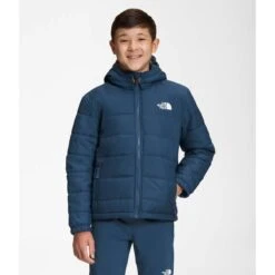 The North Face Boys Reversible Mount Chimbo Full Zip Hooded Jacket -Winter Kids Clothing Store nf0a7wos hdc 01 22 23