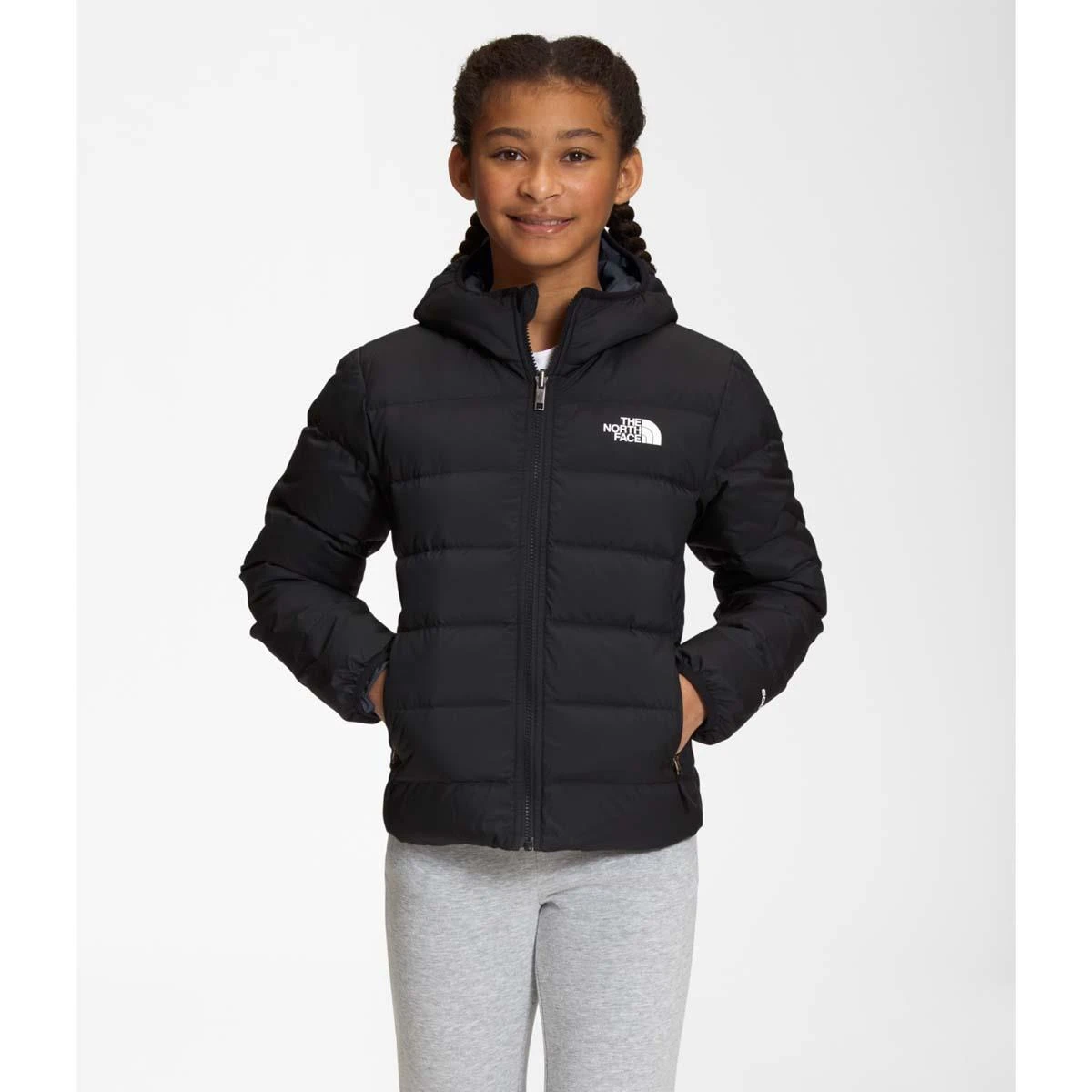 Girls Reversible North Down Hooded Jacket The North Face Girls Reversible North Down Hooded Jacket -Winter Kids Clothing Store nf0a7woy jk3 01 22 23