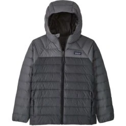 Patagonia Youth Reversible Down Sweater Hoody - Youth -Winter Kids Clothing Store wbf2223 68640 inbk to