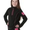 Zemu Apparel Junior Girls 1/4 Zip Fleece Top