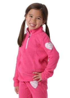 Little Girls 1/4 Zip Fleece Top